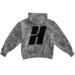 Stonewashed Boxy Zip-Up Hoodie