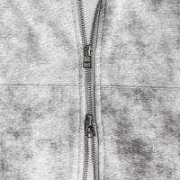 Stonewashed Script Zip-Up Hoodie