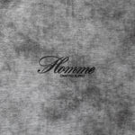 Stonewashed Script Zip-Up Hoodie