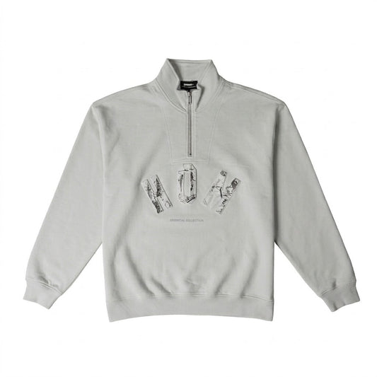 Raised Camo Print 1/4 Zip