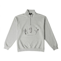 Raised Camo Print 1/4 Zip