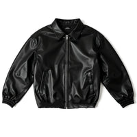 Pleather Bomber