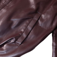 Pleather Bomber